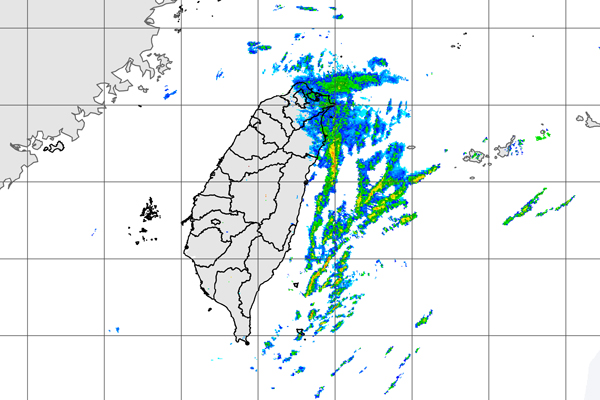 雷達回波圖。