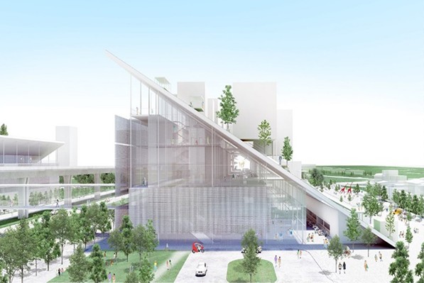 預計2022完工的桃園市立美術館。（圖 /桃園市政府）