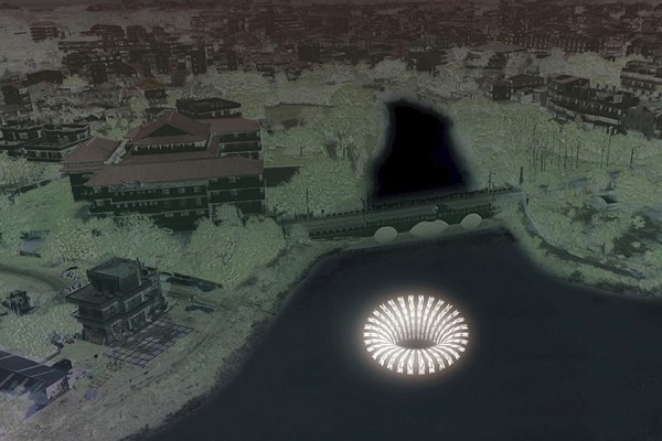 今年以「魔幻・拾光」為策展主題，圖為2020月津港燈節