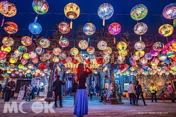 位於台南中西區的普濟殿，每年在年節時分舉辦燈會。 (圖／molly666888，以下同)