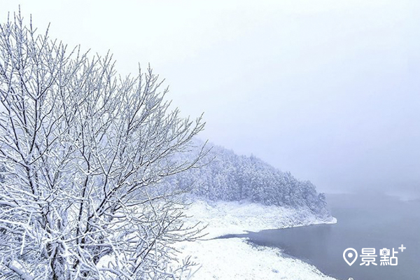 翠峰湖冬日雪景景色如畫。 (圖／moi.mollie)