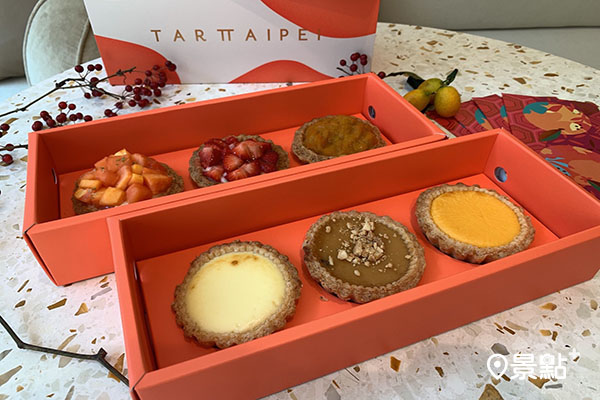 TART TAIPEI推出乳牛圖騰春節限定版六入禮盒，每盒售價768元。 (圖／景點家張盈盈，以下同)