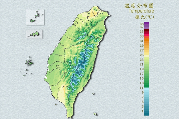 溫度分布圖。