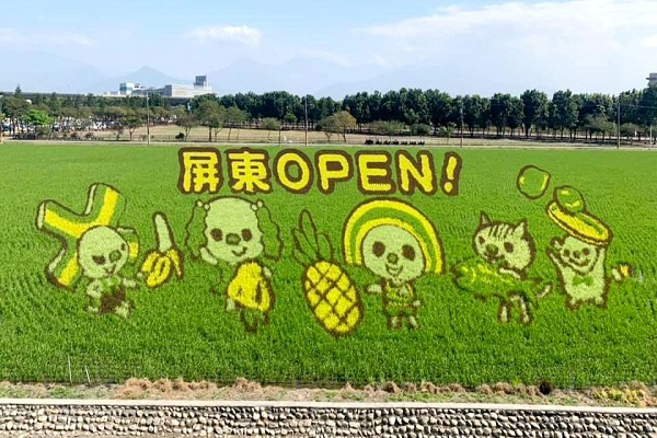 屏東熱帶農業博覽會照常舉辦！OPEN將彩繪稻田吸睛