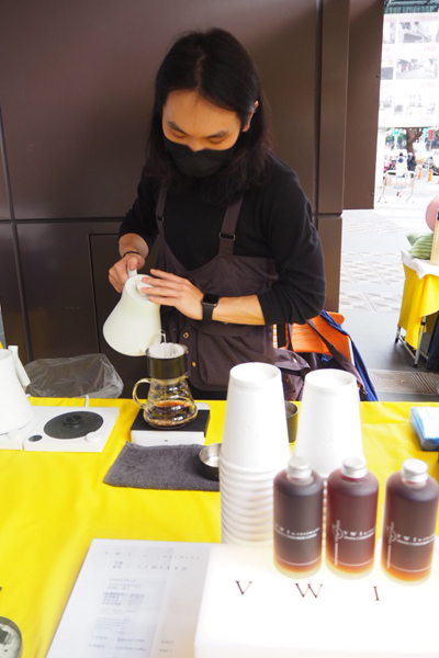 世界盃咖啡沖煮大賽冠軍 「VWI by CHADWANG」 王策咖啡也在市集陣容中。