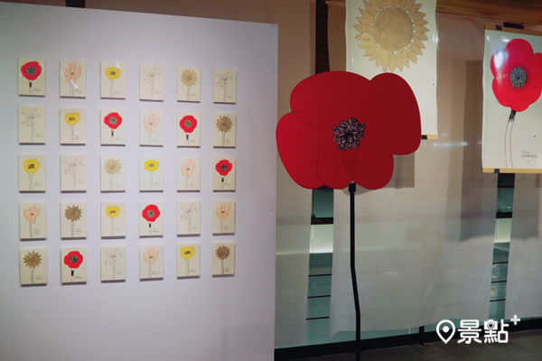 山口一郎將日本春櫻概念作品展覽在金典綠園道4樓展出。