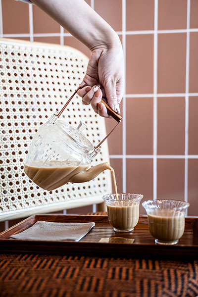 茗璐邸特調奶茶。