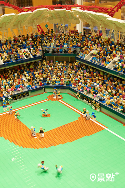 台中洲際棒球場地景模型。