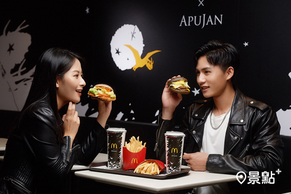 麥當勞 x APUJAN《All in Black極黑主題店》一起2021太空漫遊。（圖／台灣麥當勞，以下同）