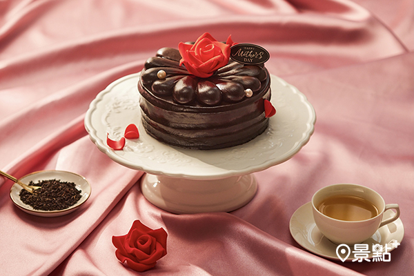 BAC母親節限量「花之心 伯爵茶巧克力蛋糕」，6吋990元。