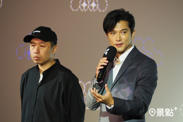 邱澤擔任2021年台北電影節影展大使，與導演廖明毅出席記者會。(圖／景點 + 張盈盈，以下同)