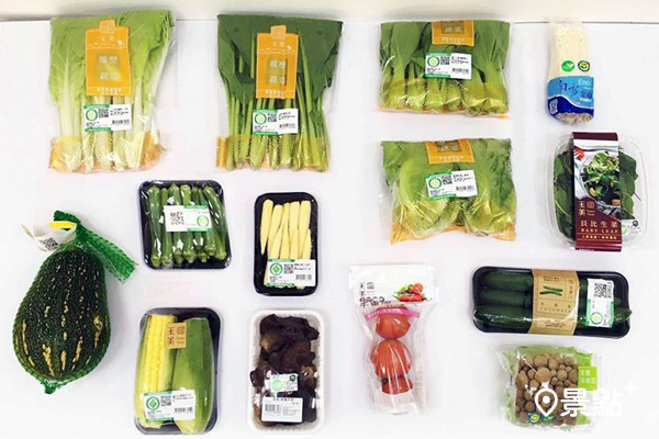 玉美生技蔬菜箱內容物。