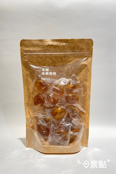宜蘭金棗蜜餞250g，190元，宜蘭金棗以純糖蜜漬。