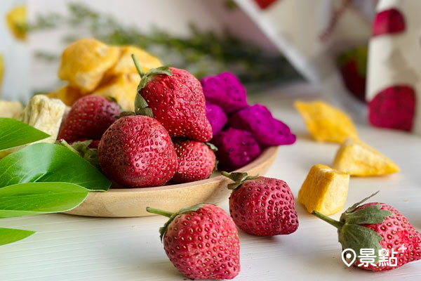 「好結果」果脆無糖、無人工添加，完整保留水果的營養、風味與色澤，可當作健康的零食。