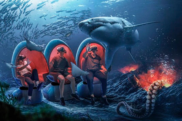 潮境智能海洋館打造VR海底隧道。(圖／國立海洋科技博物館)