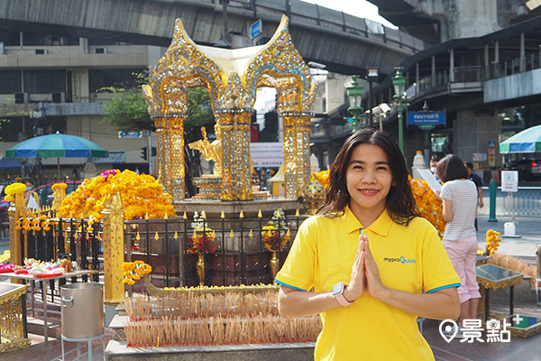 線上參拜泰國曼谷四面佛祈福還願。