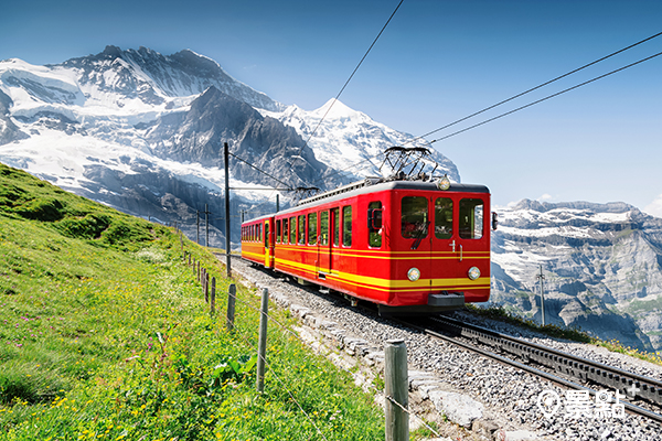 瑞士的歐洲最高火車站「少女峰火車站」。