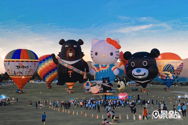 台東熱氣球嘉年華於8月14日正式啟動。（圖 /台北市觀傳局，以下同）