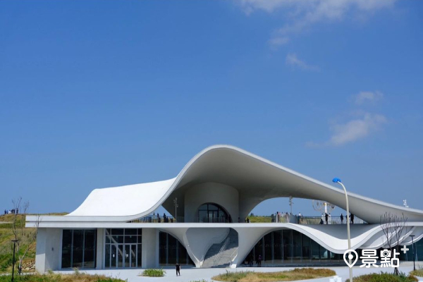海螺館外觀以「海螺」造型為建築設計概念