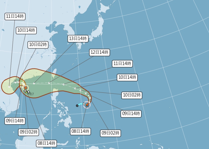 圓規颱風成形恐發海景！國慶連假天氣概況先看