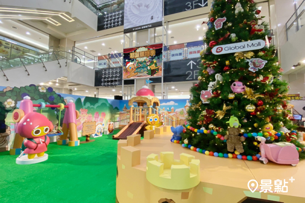 Global Mall新北中和打造獨家飄雪「耶誕薑餅人王國」，虛擬手遊實體化，五大場景必拍 (圖／Global Mall，以下同)