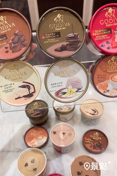GODIVA六款口味冰淇淋限時買一送一，把握機會吃起來！（圖 / 景點+ 張盈盈）