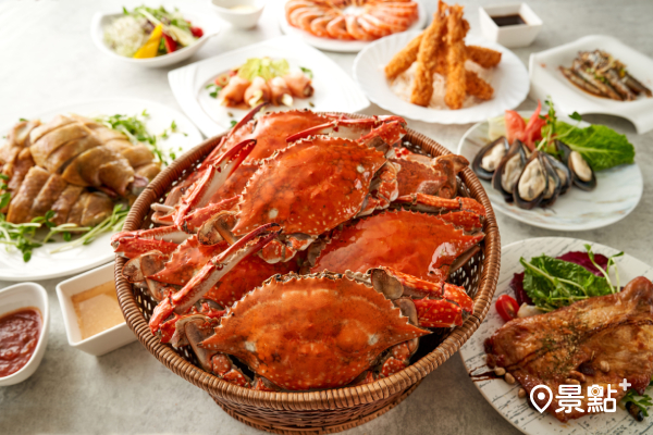 石門福華推出身分證對中2、0餐飲優惠，還推出時令鮮美螃蟹。 (圖／石門福華渡假飯店，以下同)