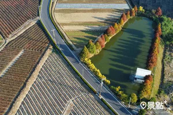 魚池空拍俯瞰能看見台灣輪廓