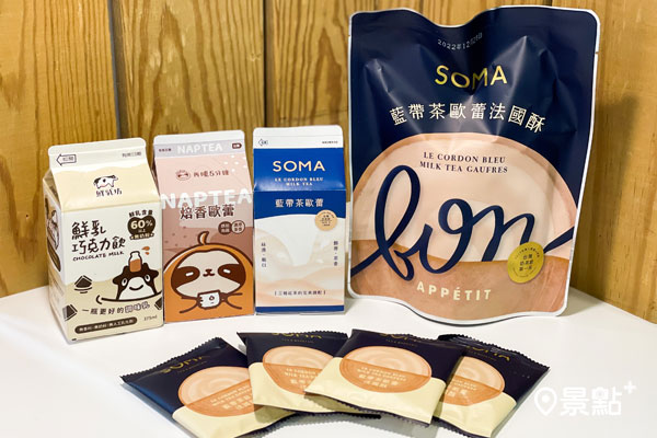全家跨界聯名「SOMA」「再睡5分鐘」推奶茶飲品、法國酥。