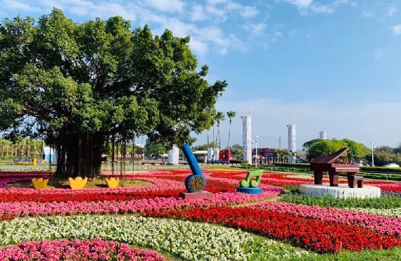 2022花在彰化在彰化溪州公園展開，成為賞花走春的熱門景點。(圖／彰化縣政府，以下同）
