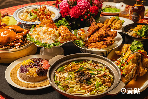 華燈初上復古酒家菜由宴會廳行政主廚吳俊煌，藝烹台式酒家菜。