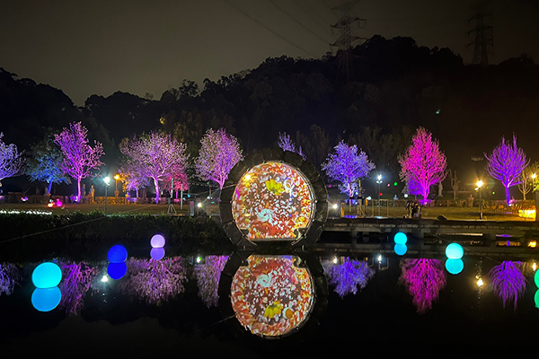 慈湖水岸光影季。(圖／桃園市政府)