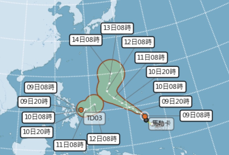 今年首個颱風馬勒卡生成！東北季風影響一週天氣概況
