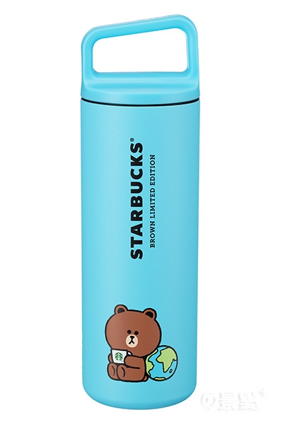 LINE FRIENDS熊愛地球不鏽鋼水瓶，售價$1,200。