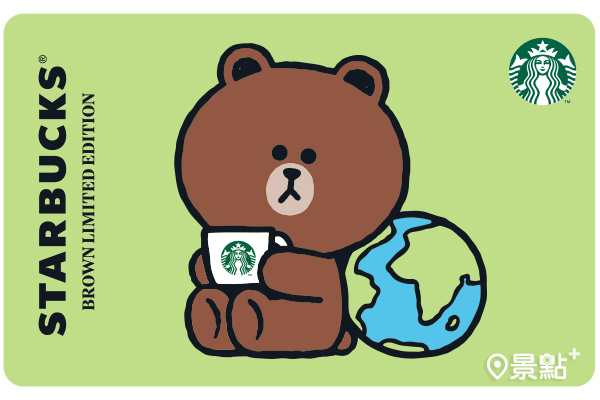 LINE FRIENDS熊愛地球隨行卡，售價$150。