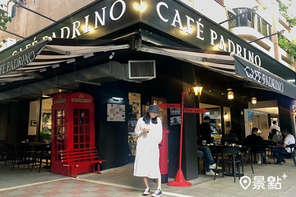 人氣打卡景點「Café Padrino教父咖啡廳」。(圖／景點+張盈盈)