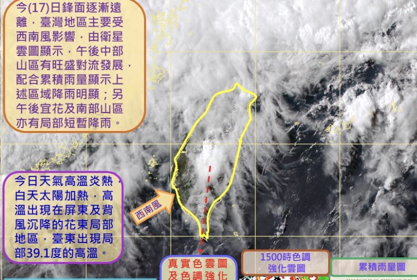 高溫最高飆39度！太平洋高壓增強一週天氣先看