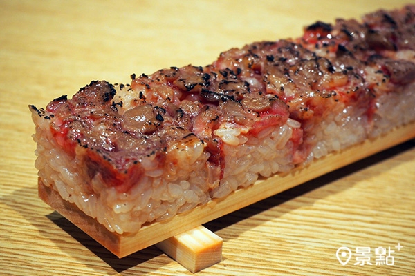 生牛肉炙燒押壽司