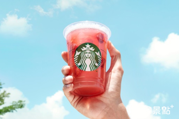星巴克於7月20日全新推出草莓巴西莓檸檬風味星沁爽，大杯100元。