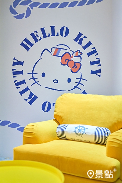 Hello Kitty海軍水手休憩一角。（圖／高雄漢來大飯店）