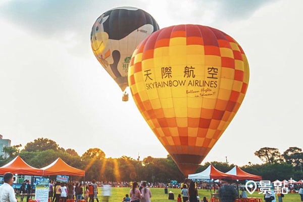 2020年的石岡熱氣球嘉年華，吸引許多遊客到場遊賞。