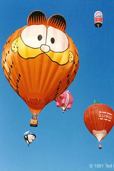 超可愛的加菲貓熱氣球，也會出現在石岡熱氣球嘉年華。（圖 / 石岡區公所）