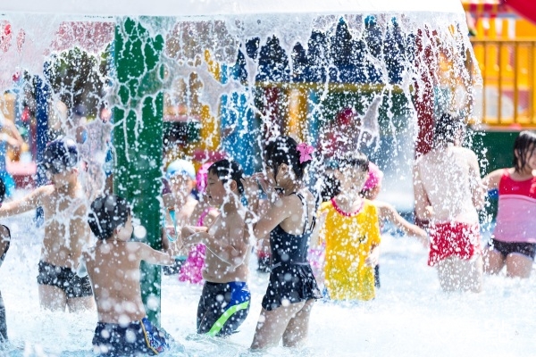2022臺北河岸童樂會—熊讚水樂園在自來水園區舉行。(圖／台北市政府，以下同）