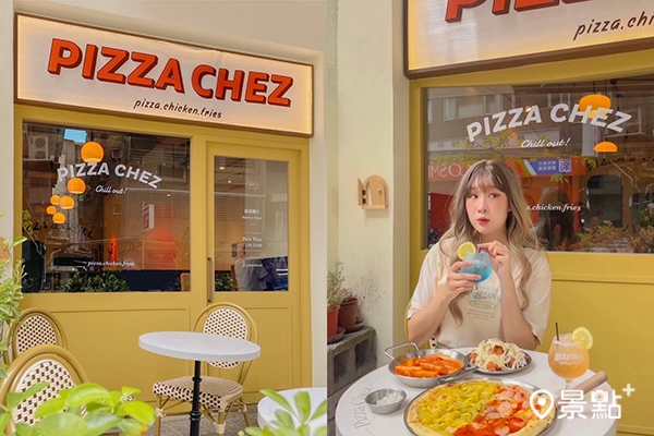 台北東區IG打卡韓風披薩店Pizza Chez。（圖／x.yunny.x，以下同）