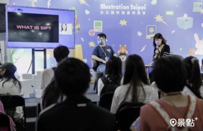 開幕首日現場也和 Seoul Illustration Fair 連線，近百萬追蹤的插畫品牌「鹿人」於連假舉辦簽繪活動。