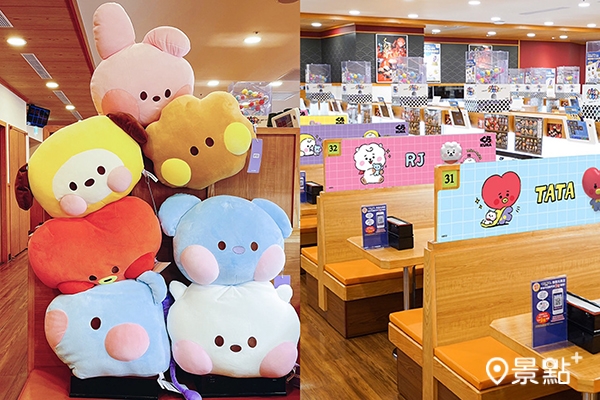 藏壽司BT21在北中南打造限定聯名門市。（圖／藏壽司，以下同）