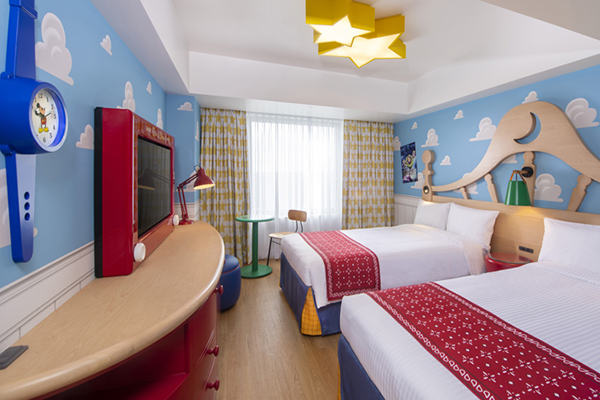 東京玩具總動員飯店每一間套房都是以「安迪的房間」為靈感。