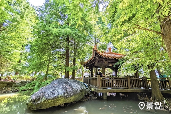 品園充滿京都風的日式庭園。(圖／siouteng0822，下同)
