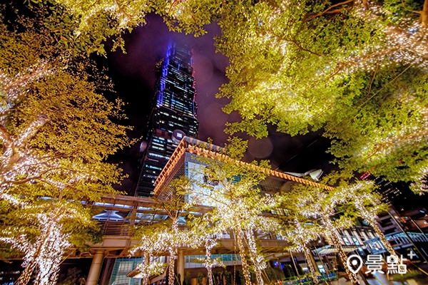 台北101燈飾火樹銀花