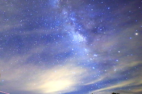 翠峰湖銀河美景也非常美。 (圖／太平山國家森林遊樂區)